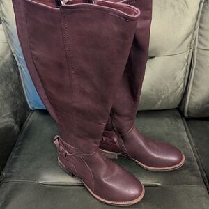 New EWC W/O Box Maurice's Faux Leather Boots Size 8W With Extra Wide Calf